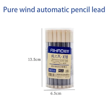 Mehāniskā zīmuļa uzpildes, uzpildes 2B super ilgs 0.5 mm X18 studentu rakstot pildspalvas biroja kancelejas preces, pildspalvas mākslas glezniecības piederumi