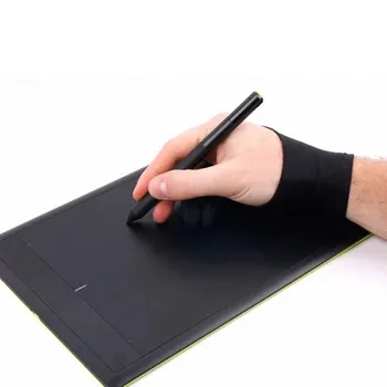 Melna/Sarkana/Zila 2 Pirkstu pretapaugšanas Cimdu,gan Labo, Gan ar Kreiso Roku Mākslinieks, Zīmēšanas Par Jebkuru Grafikas Zīmēšanas Tablete