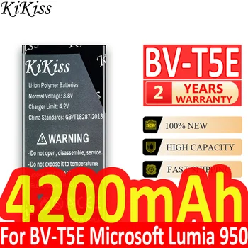Oriģināls kikiss 4200mAh BV-T5E / BVT5E / BV T5E Baterijas Microsoft Lumia 950 Akumulatora RM-1106 RM-1104 RM-110