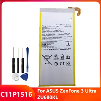 Oriģinālā Rezerves Tālruņa Akumulatora C11P1516 Par ASUS ZenFone 3 Ultra ZU680KL Patiesu Rechargable Batteries 4600mAh Ar Instrumentiem