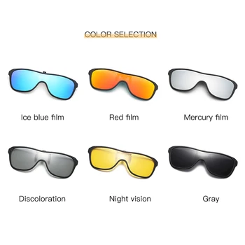 Photochromic klipu saulesbrilles 2022 vīriešu polarizētās braukšanas nakts redzamības brilles brilles laukumā retro brilles anti-glare Oculos