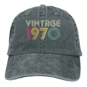Retro 1970 50. Dzimšanas dienas Dāvanu par 50 Gadiem, Beisbola cepure Vīriešiem, 50 Gadus Vecs, Dzimis 1971. gadā, Cepures krāsas Sieviešu Vasaras Snapback Cepures