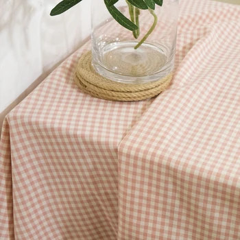 Rozā Pleds galdauts korejas taisnstūra galdauts sadzīves virtuves, viesistabas galda dekorēšana, āra piknika audums