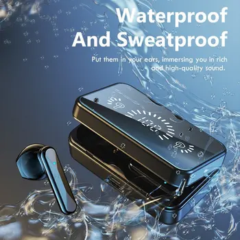 S20 TWS Bluetooth Saderīgas Austiņas Stereo Sporta Austiņas Ūdensizturīgs Bezvadu Austiņu 3500mAh Uzlādes Lodziņā Earbuds Ar Mic