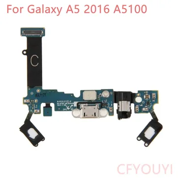 Samsung Galaxy A5 (2016) A510F A5100 uzlādes flex USB Uzlādes Doks Ostā Flex Kabelis Nomaiņa