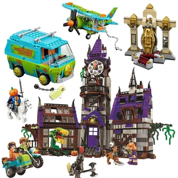 Scooby Noslēpums, Celtniecības Bloki, Ķieģeļi Doo 10430 10428 10432 Rotaļlietas Bērniem Ziemassvētku Dāvanas Bērniem Modeļa Mašīna ar Lellēm