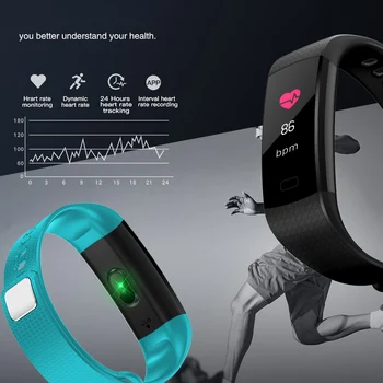 Smart Skatīties Y5 asinsspiediens, Sirdsdarbības Detektoru Fitnesa Tracker Vīriešu Un Sieviešu sporta Smart Skatīties Uz IOS Android Tālruņiem