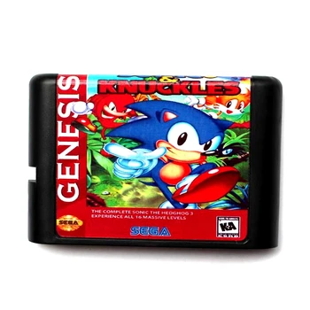 Sonic 3 Dūres 16 bitu MD Atmiņas Karti Sega Mega Drive 2 SEGA Genesis Megadrive