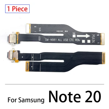Sākotnējā Jaunu USB Uzlādes Port Connector Flex Kabelis Ar Mikro Samsung Note 8 9 10 20 Lite 20 Ultra N970U N970F N950F N960F
