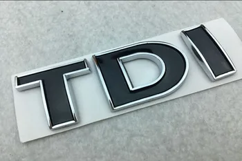 TDI 3D Žetona Emblēma Decal Auto Uzlīmes Auto stils vw POLO, Golf 7 Tiguan JETTA PASSAT b5 b6 MK4 MK5 MK6 MK7 automašīnu uzlīmes