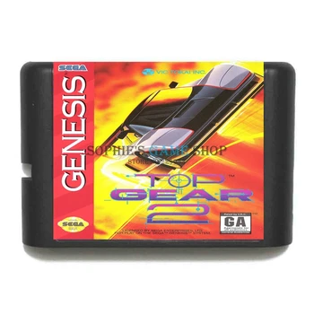 Top Gear 2 Spēle Kasetne Jaunākās 16 bitu Spēles Karti Uz Sega Mega Drive / Genesis Sistēmai