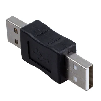 USB Vīrietis, lai Vīrietis Pieslēgvietas Adapteris Melns