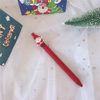 Ziemassvētku Dekori Pildspalvu Mehāniskais Zīmulis 0.5 mm, Melns Krāsa Santa Claus, Sniegavīrs Pildspalvu Rakstīt Zīmēšanas Marķieri par Brīvdienu Puse dod priekšroku