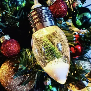 10 LED Spuldzes Sniega Pasaulē Ziemassvētku String Gaismas Ziemsvētki Koks Sniegpārslas, kas Vēlas Pudeli Akumulatora Barošanu Pasaku Vainags Lampas Atpūtas