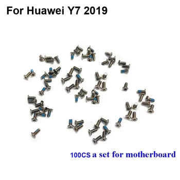 100GAB Kopums Skrūve Huawei Y7 2019 pamatplate (mainboard) Vāka Skrūves Remontu Daļas Huawei Y 7 2019