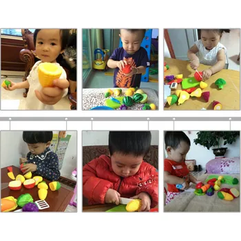 12PCS Bērnu rotaļu Māja Rotaļlietas Sagriezti Augļi Plastmasas Dārzeņiem, Virtuves, Bērnu Klasisko Bērnu Rotaļlietu Izlikties, Playset Izglītības Rotaļlietas