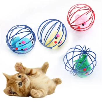 1GB Kaķis Interaktīvās Rotaļlietas Stick Spalvu Kociņš Ar Mazo Bell Peles Būrī Rotaļlietas Mākslīga Plastmasas Krāsains Kaķis Teaser Rotaļlietas Cute Pet