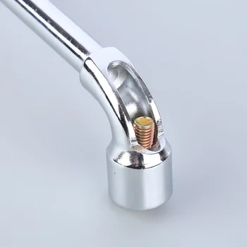 1pc 8mm/ 10mm/ 12mm~ 19mm L tips Leņķveida Socket Uzgriežņu Atslēgu ar caurejošu Atveri Chome vanādija Cr-V, Izgatavots no Tērauda