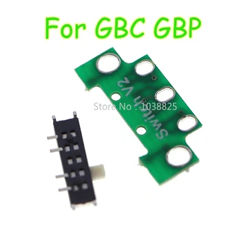 1set Jauns GBC GBP Barošanas Slēdža Pogu V2.0 Gameboy Color GBP Par off power board remontu daļas