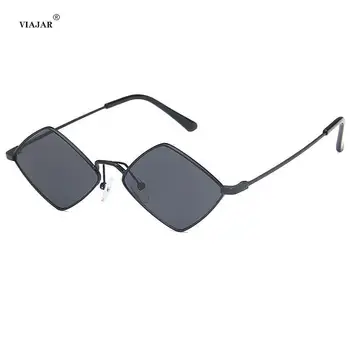 2022 Saulesbrilles Sievietēm, Metāla Rhombus Saules brilles Nelegālo Vintage Mazo Kadru Ieplests Uv400 Dāmas Oculos Gafas De Sol