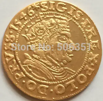 24K zelta pārklājumu 1546 krievijas zelta monētas kopiju,