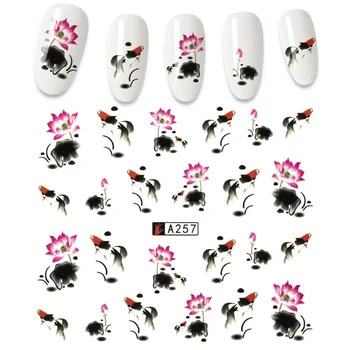 32 dizaina flamingo augļu/ziedu sērija nagu laka aplikācijas sapnis ķērējs modelis pārsūtīt uzlīme nail art apdare