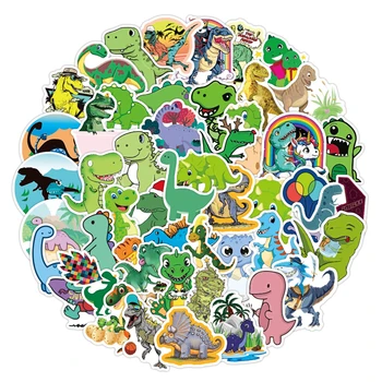 50gab Karikatūra Dzīvniekiem Maz Dinozaurs Uzlīmes Ūdensizturīgs Radošumu Apdare Dienasgrāmata Scrapbooking AlbumLabel Bērni Cute Uzlīmes