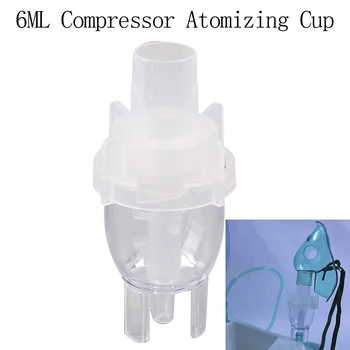 6ML Inhalatoru Daļa Medicīnas Atomized Miglotāja Tvertne Kausa Gaisa Kompresors Miglotāja Portatīvo Accessary Medicīna Pudeles Veselības