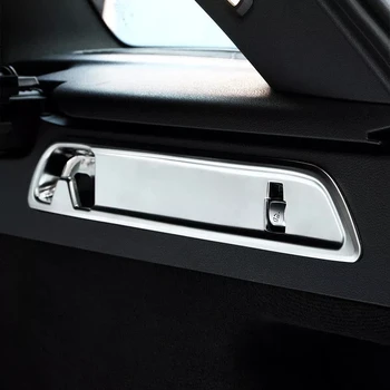 ABS Chrome Bagāžnieka Āķis dekoratīvais Vāciņš Melns, 3D uzlīmes, Piederumi Mercedes Benz GLC Klases X253 260 200 300-2017