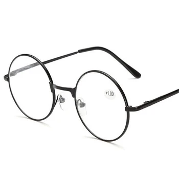 Ahora Retro Metāla Apaļo Rāmi, Lasīšanas Brilles Sievietēm, Vīriešiem, Skaidrs, Objektīvs Presbyopic Brilles Brilles Lasītājs +1.0 1.5 2.0 2.5 3.0