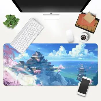 Anime ainavu Klaviatūras Mat Spēļu peles paliktnis Galda Paklājiņš Animācija XL Liels Datorspēļu Tastatūra DATORA Galds Mat Takuo Tableti peles paliktņi