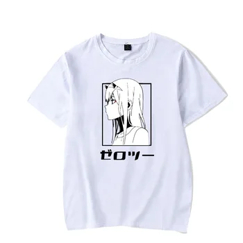 Anime Darling, Jo Franxx Nulle Divi Krekls O-veida Kakla Topi Gadījuma Brīvs Vīrietis un Sieviete Baltā T-Krekls