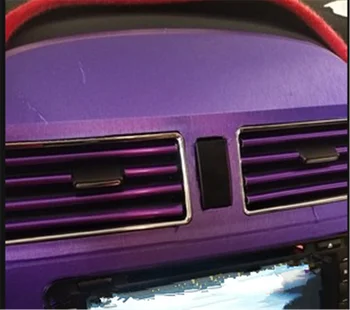 Auto daļas gaisa kondicionēšanas kontaktligzdas dekoratīvās lentes apskava modificētu personības Audi A4 Avant A4 Cabriolet A6L A8L