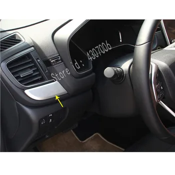 Auto Stils Detektoru Rāmja Apdare Stick Vidus Konsole Centrālā Vadības Paneļa Panelī 2gab Honda CRV CR-V 2017 2018 2019 2020