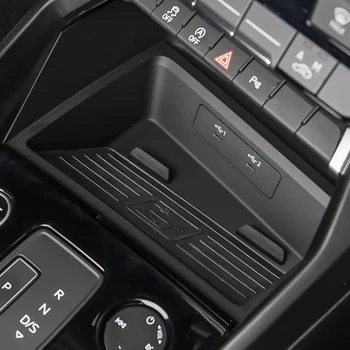 Automašīnas mobilā tālruņa lādētāju, lādēšanas gadījumā 15W ātri lādētāja uzlādes turētājs, aksesuāru Audi A3 8Y S3 2021 2022 iPhone 11