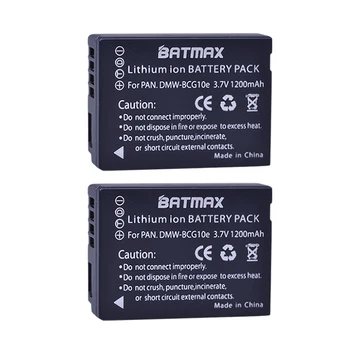 Batmax 2gab DMW-BCG10 BCG10 BCG10E akumulatoru Panasonic Lumix DMC-3D1 DMC-TZ7 DMC-TZ8 DMC-TZ10 DMC-TZ18