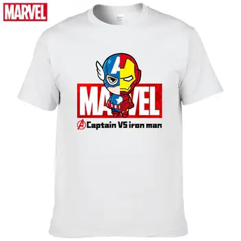 Brīnums Avengers Captain America īsām piedurknēm t-krekli Vasaras Vīriešu t-krekls grafiskais t krekli, Sieviešu kokvilnas t-krekls #45