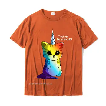 Caticorn T Krekls Unicorn Kaķis Sieviešu Varavīksnes Modes Top, T-Krekli, Topi, T-Veida, Vīriešiem Hip Hop Kokvilnas Smieklīgu T Kreklu