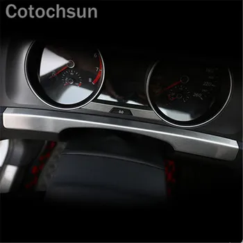 Cotochsun 3pcs/Komplekts Auto Nerūsējošā Tērauda Panelis Melns, Apdare, uzlīmes lietā piemērots Volkswagen GOLF 7 MK7
