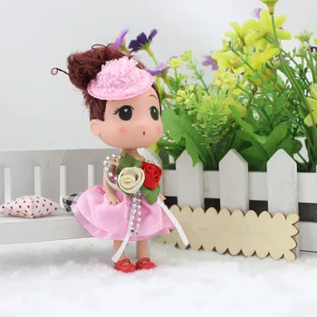 Cute Mini Silikona Meitene Jauc Lelle, Rotaļlieta, Kūka Lelles Nelielu Kulonu Mīkstās Rotaļlietas Bērniem Ziemassvētku Dāvanas 2020. gadam JAUNIEM Karstā Pārdošanas 12CM 1GB
