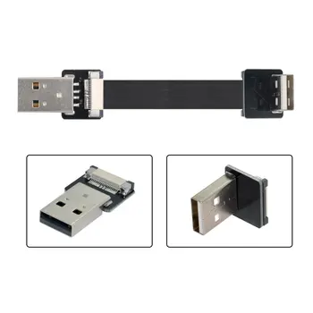 CY 90 Grādu uz Leju, Leņķveida USB 2.0 Tipa Vīriešu Tipa Vīrietis Datu Dzīvoklis Slim ražošanas procesu kontroles Kabelis priekš FPV & Disk & Skeneri & Printeri
