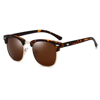 Daļēji bez apmales Saulesbrilles Sieviešu/Vīriešu Polarizētās UV400 Classic Oculos De Sol Gafas Recepšu Saulesbrilles 0 -0.5 -1.0 -2.0, Lai -5.0