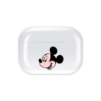 Disney Mickey Mouse Pārredzamu TPU Case For Airpods Pro 3 Lietā Silikona Austiņu Aksesuāri Gaisa Pākstis 3 Apple Aizsardzības 1 2