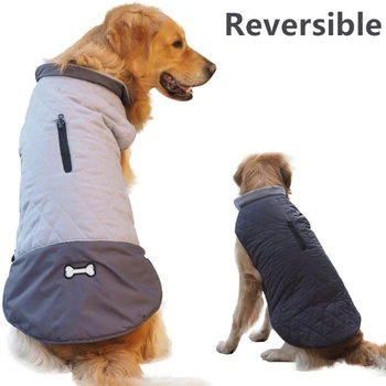 Dog ziemas apģērbu, lielo un vidējo suņu segas, Zelta Retrīvers mazo suņu veste, mājdzīvnieku preces