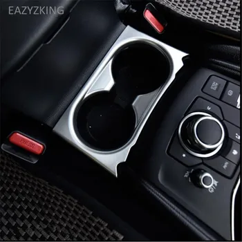EAZYZKING Auto-Stils Ūdens kausa turētājs paneļu Apdare Vāka Uzlīmes Lietā Par Mazda CX-5 CX5 2017 2018 auto Piederumi