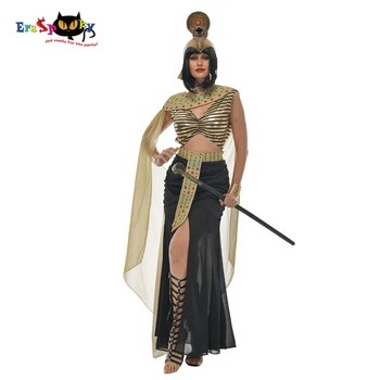 Eraspooky Deluxe Sexy Kleopatra Cosplay karaliene Ēģiptē Masku Halloween Kostīms Sievietēm Pieaugušo Retro Puse Apģērbs Ķiveres