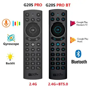 G20BTS Plus G20S PRO 2.4 G Bezvadu Smart Balss Backlit Gaisa Peli, Žiroskops IS Mācību Tālvadības BT5.0 Android TV BOX