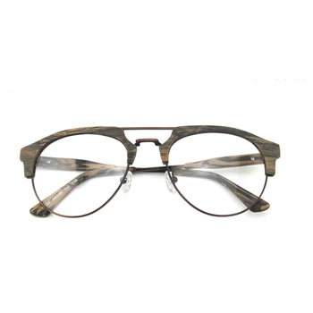 HDCRAFTER Optiskās Brilles, Rāmis Vīriešu, Koka Apaļas Tuvredzība Recepšu Brilles 2020 Vīriešu Bambusa Briļļu Oculos Rāmji, Brilles