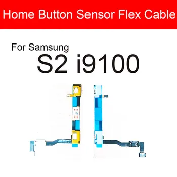 Izvēlne Sensors Tastatūra Signāla Pogu Home Lentes Samsung Galaxy S2 II I9100 GT-I9100 Pogu Home Sensors Flex Kabelis Nomaiņa