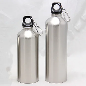 Jaunu 500ML/750ML Skaida Alumīnija Ūdens Pudeles, Kolbas Dubulto Sienu Vakuuma Izolētas Pudeles Sporta Ceļojuma Kāpšanas Pārgājieni Pudeles